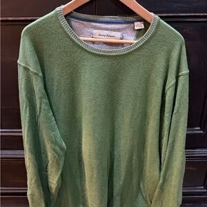 Tommy Bahama Olive Crewneck Sweater for Men